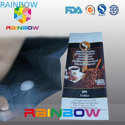 Bolsas plásticas modificadas para requisitos particulares que empaquetan la válvula de la desgasificación para el embalaje del bolso de café