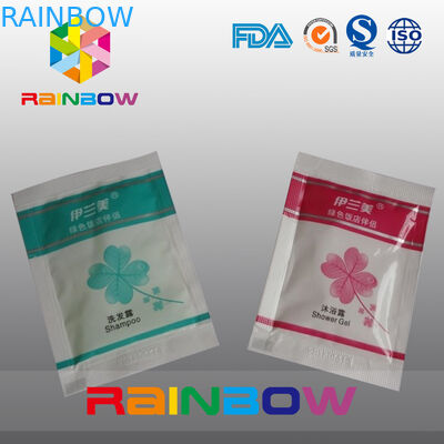 Tres - Bolso de empaquetado cosmético sellado lado de la bolsa para el empaquetado del gel del champú/de la ducha