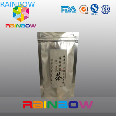 Resistente a la luz levántese el bolso Ziplock del papel de aluminio para los granos del té/de café/la comida seca
