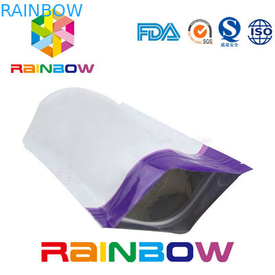 Brillante levántese los suplementos que empaquetan el bolso de polvo de la cerradura de la cremallera de la bolsa del papel de aluminio