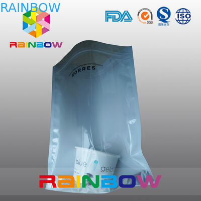 La bolsa de poliéster que blinda estática anti modificada para requisitos particulares del frente del claro del logotipo con la cremallera para el dispositivo electrónico