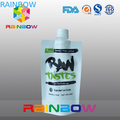 Blanco levántese la bolsa del canalón que empaqueta para el atasco crudo/la comida líquida/de consumición