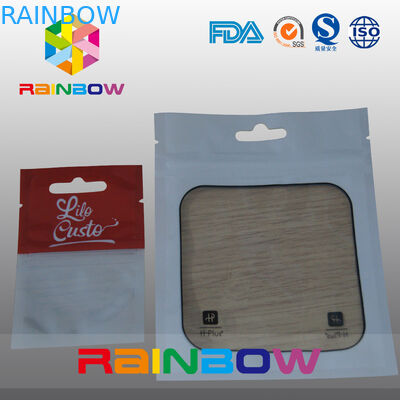 Bolsas plásticas del bolso Ziplock de Mylar que empaquetan con la ventana transparente para las mercancías