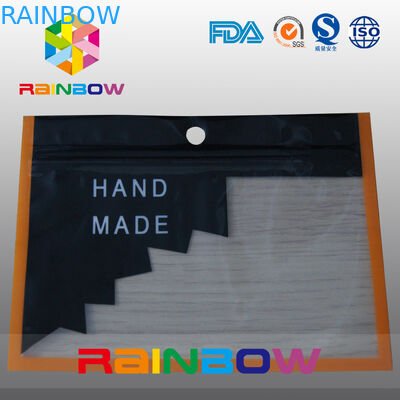 Bolsas plásticas del bolso Ziplock de Mylar que empaquetan con la ventana transparente para las mercancías