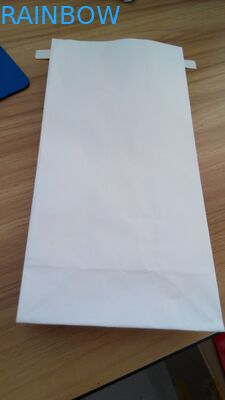 Bolso de empaquetado blanco Ziplock del papel de Kraft del lazo inferior cuadrado de la lata para el café/los snacks