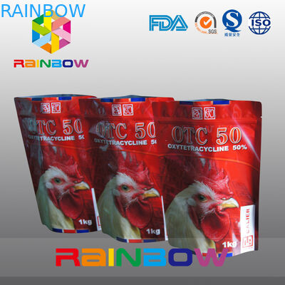 Levántese la bolsa del alimento para animales con la cremallera/el bolso animal plástico de la comida de Tukey de la categoría alimenticia