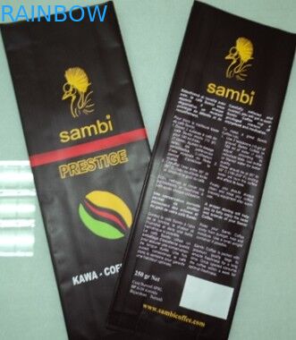 Bolsa lateral de la hoja de la bolsa del almacenamiento del café del papel de aluminio del escudete que empaqueta con la válvula