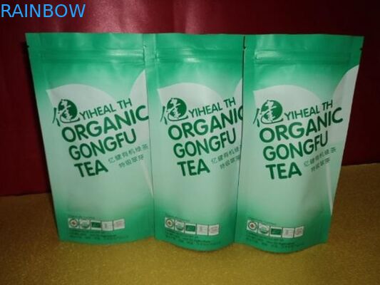El ANIMAL DOMÉSTICO curvado agraciado/los bolsos de empaquetado del té de VMPET de Lipton/del PE coloca Up/stand encima del bolso para el té