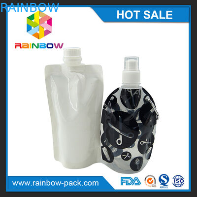 Levántese la bolsa reutilizable del canalón de los alimentos para niños que empaqueta con la cremallera en el top