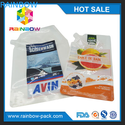 Plásticos reutilizables modificada para requisitos particulares se levantan la bolsa del apretón para los alimentos para niños/el jugo/la sopa