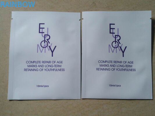 Enmascare la bolsa facial del papel de aluminio que empaqueta con la muesca del rasgón/el agujero de la caída