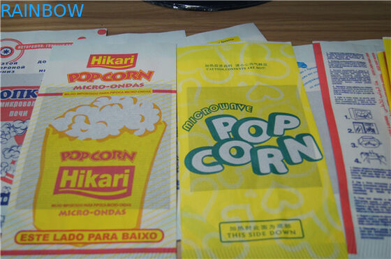 Parte inferior plana Brown de la categoría alimenticia modificado para requisitos particulares top de las bolsas de papel abierto para el bocado