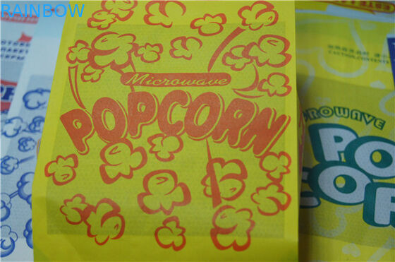 Parte inferior plana Brown de la categoría alimenticia modificado para requisitos particulares top de las bolsas de papel abierto para el bocado