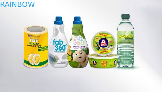 La manga del encogimiento blanco como la leche del PVC/del ANIMAL DOMÉSTICO etiqueta la impresión sensible al calor del fotograbado