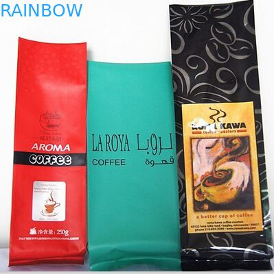 Bolso de empaquetado de empaquetado del sello del patio de la bolsa de la hoja del escudete del lado del papel de aluminio de Matt