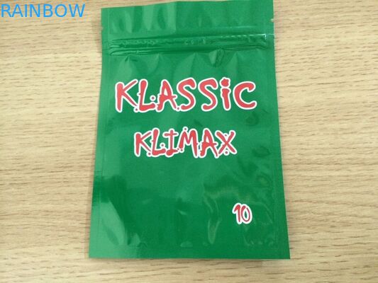 Empaquetado laminado reciclado del papel de aluminio herbario - bolso del Ziplock de Mylar del incienso