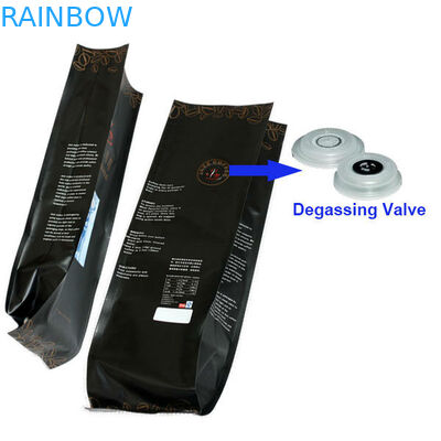 Bolsa del papel de aluminio que empaqueta el bolso de café de empaquetado del escudete del sello lateral del patio con la válvula