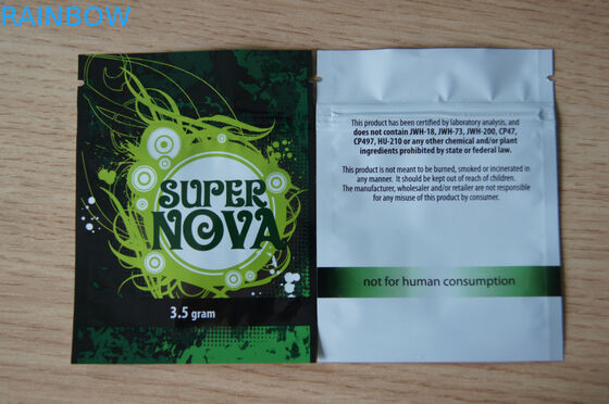 Bolso laminado cerradura de empaquetado sellado 3 lados de la cremallera de la bolsa del papel de aluminio para la comida