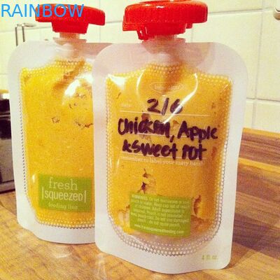 Bolsa líquida reutilizable del canalón de la comida de la certificación del FDA con hermético