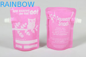 Bolsa líquida reutilizable del canalón de la comida de la certificación del FDA con hermético