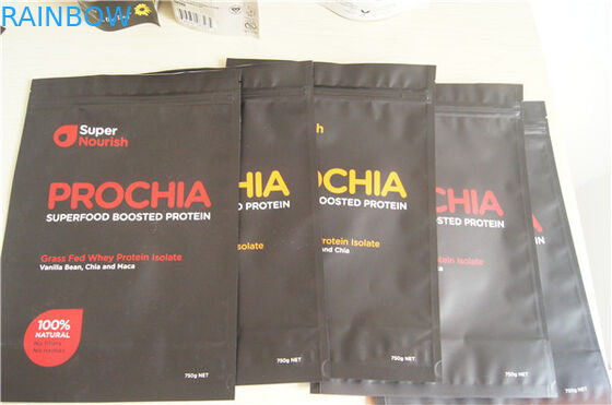 La impresión modificada para requisitos particulares se levanta el bolso de empaquetado de la bolsa de la hoja para el polvo de la proteína