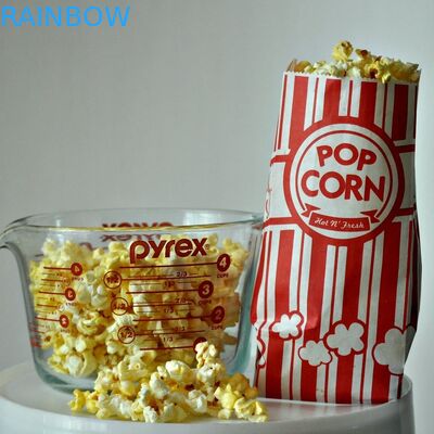 Bolsas de papel de rey Paper Popcorn Bags Customized del carnaval paquete de 1 onza de rojo y de blanco