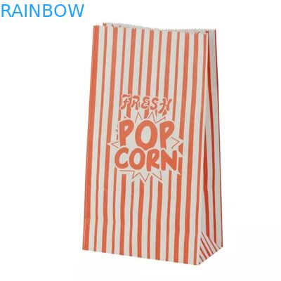 Bolsas de papel de rey Paper Popcorn Bags Customized del carnaval paquete de 1 onza de rojo y de blanco