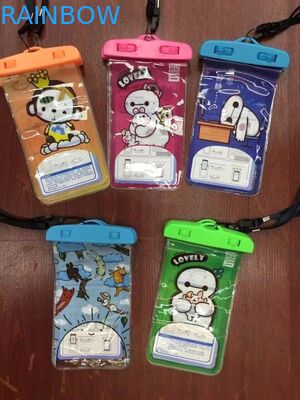 Bolso seco de la caja del teléfono de la prenda impermeable del universal del PVC para los deportes al aire libre