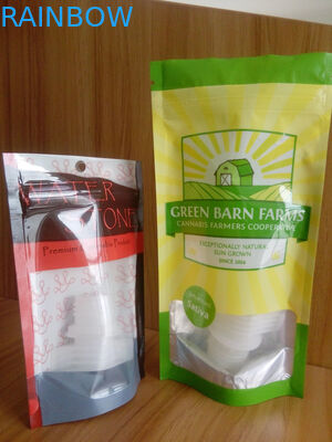 Levántese el envase de plástico llenado de las semillas del cáñamo/de los bolsos de Noni con la cremallera