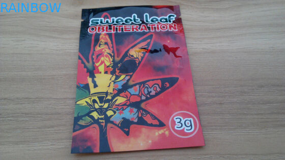 Reino Unido 1g, empaquetado herbario del incienso de la hoja dulce 3g/bolsos de polvo químicos de la investigación con la cremallera