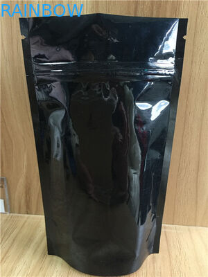 El escudete de la parte inferior del papel de aluminio empaqueta almacenamiento Ziplock sopló empaquetado del polvo del arroz