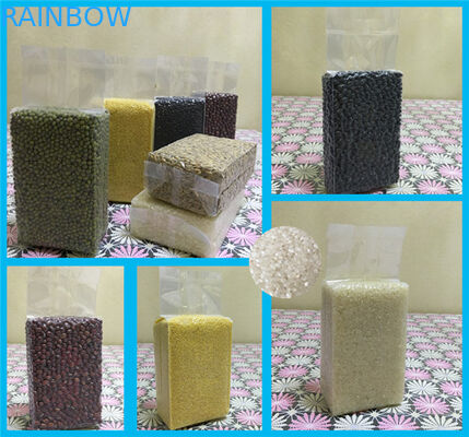Bolsas de plástico con sello de agarre para semillas de alimentos congelados Bolsas de embalaje de maíz / vacío Bolsas de embalaje de arroz