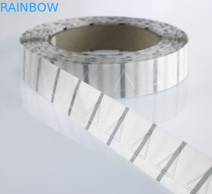 la manga del encogimiento del triángulo del diámetro de 25m m etiqueta etiquetas engomadas transparentes/etiquetas de advertencia táctiles