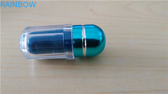 Botellas redondas de píldoras de plástico transparente