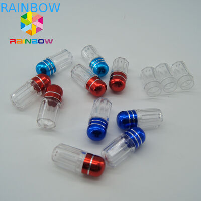 Botellas de píldoras de plástico para cápsulas sexuales de rinoceronte / Contenedor de cápsulas Empry