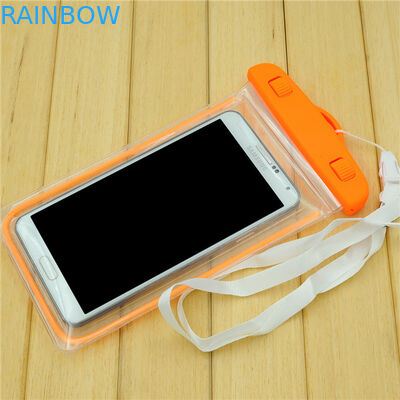 Universal bolso del teléfono de la prenda impermeable del Pvc de 5,5 pulgadas para Iphone 6s 6 más, rosado/Oragne/azul