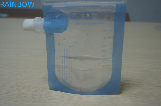 El Ziplock doble transparente reutilizable BPA libera la bolsa del canalón de la comida