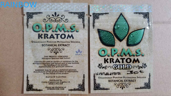 El empaquetado herbario/3ct OPMS del incienso del kratom de encargo encapsula el bolso del kratom