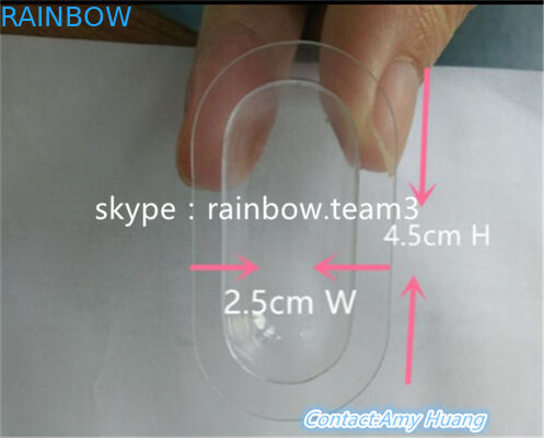 Contenedor de plástico pequeño reutilizable para píldoras sexuales / botella en forma de cápsula con tapa redonda de metal