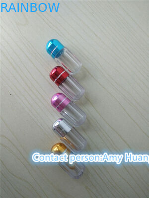 Botella de cápsulas de gelatina dura vacía Contenedor de píldoras sexuales con tapa de papel de aluminio