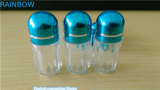 Botellas de píldoras de plástico pequeñas reutilizables Contenedores de píldoras de plástico vacíos para cápsulas individuales