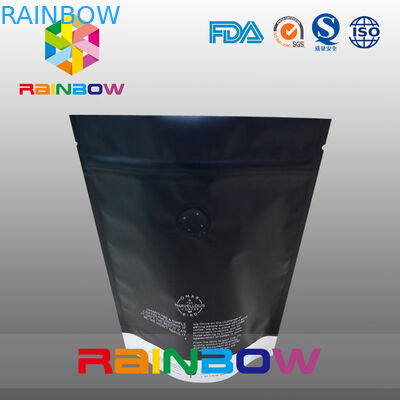 250g de impresión de encargo Matt se levantan los puf Ziplock del café con la válvula