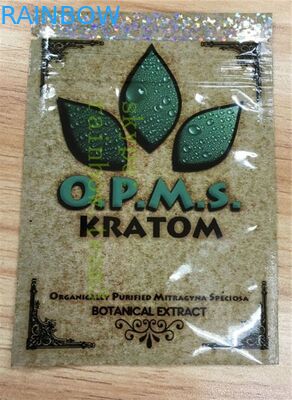 Bolsos de empaquetado del ziplock del top del papel de aluminio para las cápsulas/mitragyna del kratom de los cannabinoids