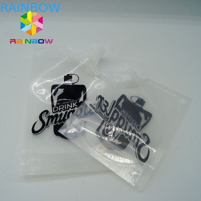 BPA liberan 4 la bolsa plástica transparente reutilizable del frasco/del licor del vino de la ausencia de fugas de la onza 8OZ