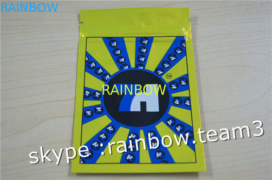 Bolso lateral de la cremallera del sello del bolso tres herbarios del incienso/bolso herbario de encargo del incienso para el bolso de la bolsita de 1g /2g /3g/4g/5g para el polvo