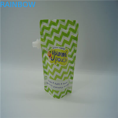 empaquetado reutilizable de las bolsas plásticas de los alimentos para niños 5oz aprobado por la FDA