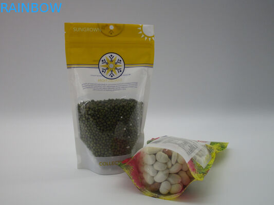 La etiqueta privada se levanta la bolsa de la cremallera, papel de aluminio de empaquetado de los snacks