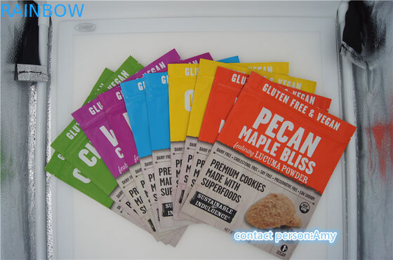 Bolsos de empaquetado/bolsita para las galletas, bolsa de los snacks plásticos del queso 10oz con la cremallera