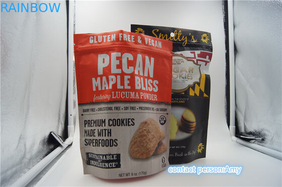 Bolsos de empaquetado/bolsita para las galletas, bolsa de los snacks plásticos del queso 10oz con la cremallera