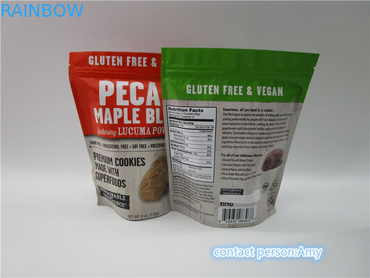 Impresión de empaquetado del fotograbado del chocolate de la galleta del bolso promocional por encargo del bocado